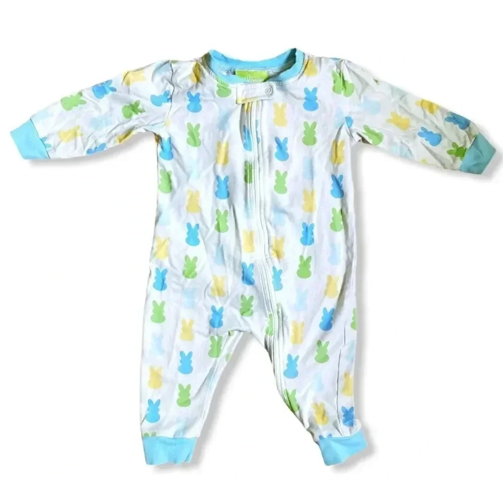 Classic Whimsy | Blue Peeps Easter Pajamas (12 m)